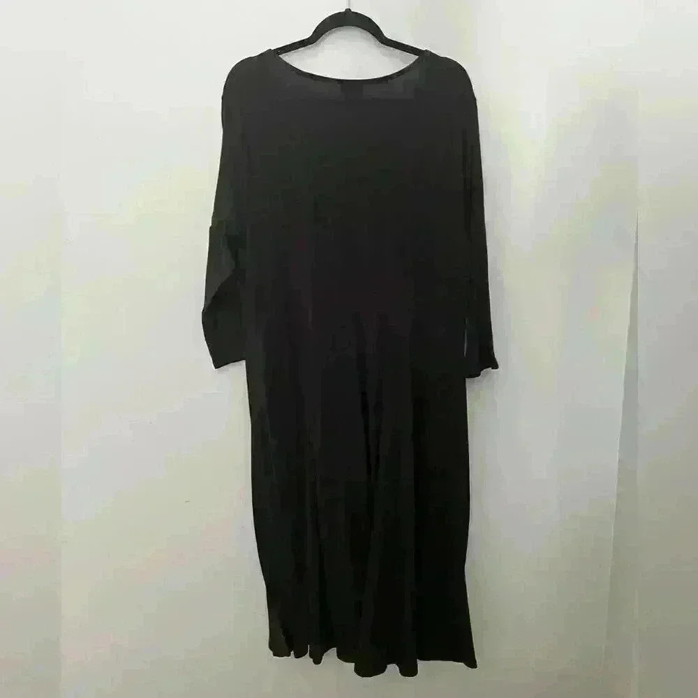 Torrid 3/4 Sleeve Black Lace-Up Dress Size 3 - Picture 5 of 6
